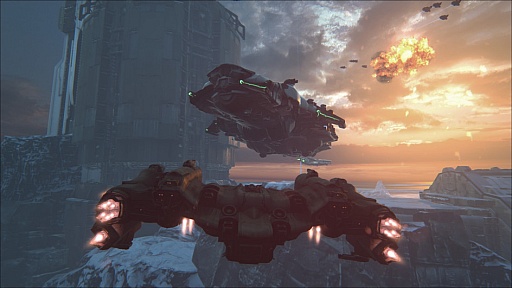 空中戦艦を操るオンラインシューター Dreadnought のゲームプレイを紹介するムービーが公開