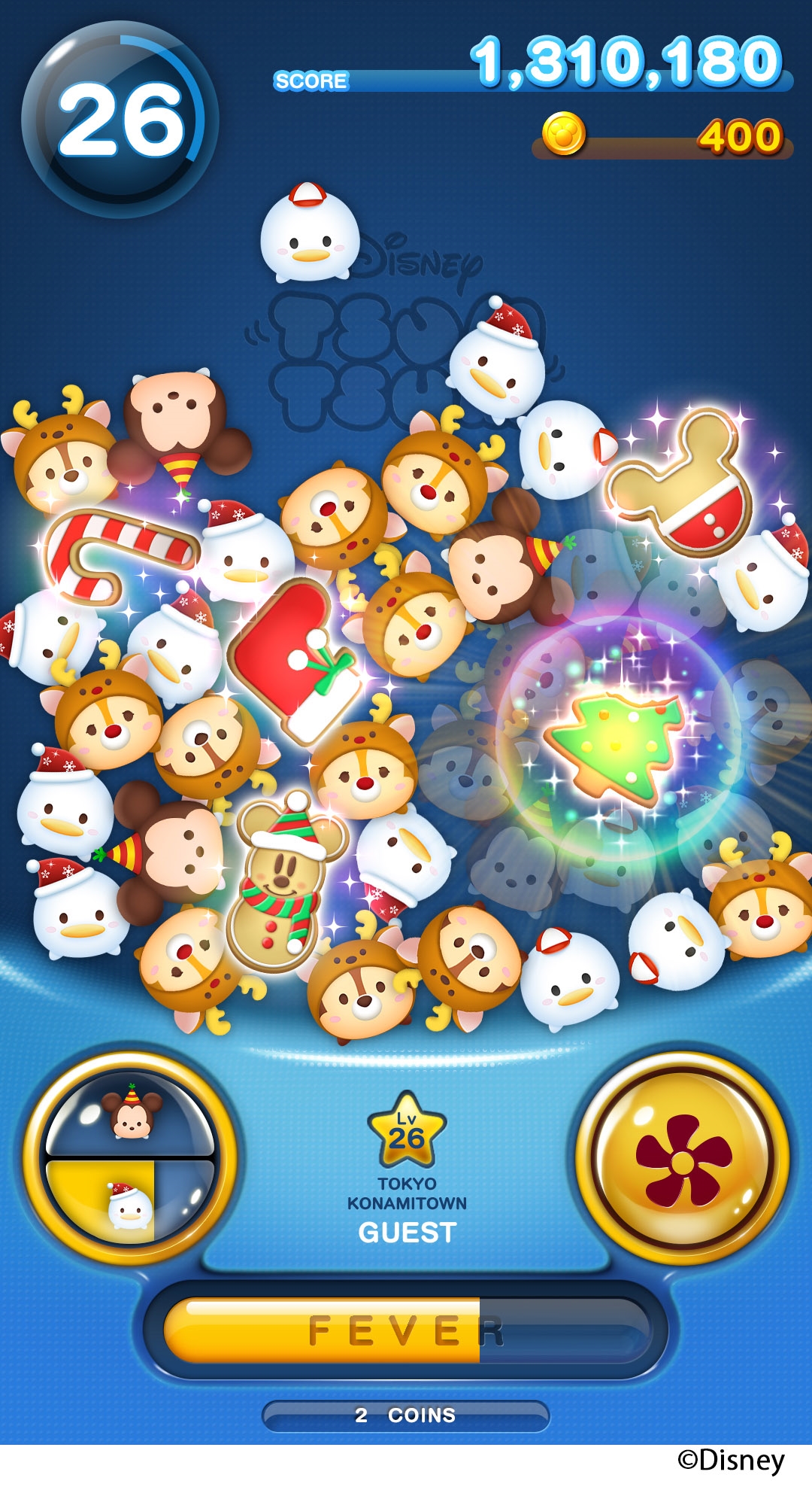 画像集 003 アーケード版 ディズニー ツムツム クリスマスパーティのコスチュームを着たツムマスコット
