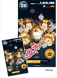 画像ギャラリー No.005のサムネイル画像 / アーケード版「ディズニー ツムツム」,クリスマスパーティのコスチュームを着たツムマスコットが登場