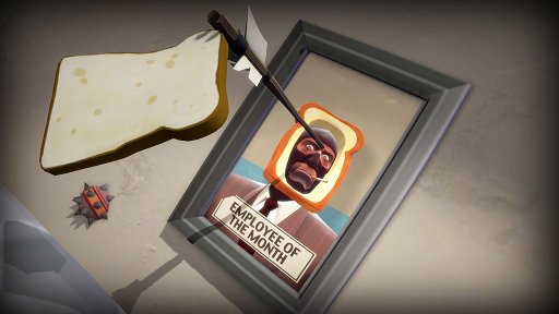 画像ギャラリー No.005のサムネイル画像 / 食パンを操作する「I am Bread」に,「Team Fortress 2」とコラボした新マップが登場