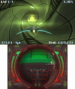 画像ギャラリー No.004のサムネイル画像 / トンネル風のコースでレースをする「Aiレース:X」ニンテンドーeショップで配信