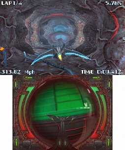 画像ギャラリー No.005のサムネイル画像 / トンネル風のコースでレースをする「Aiレース:X」ニンテンドーeショップで配信