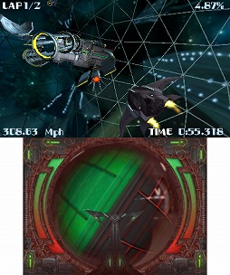 画像ギャラリー No.006のサムネイル画像 / トンネル風のコースでレースをする「Aiレース:X」ニンテンドーeショップで配信