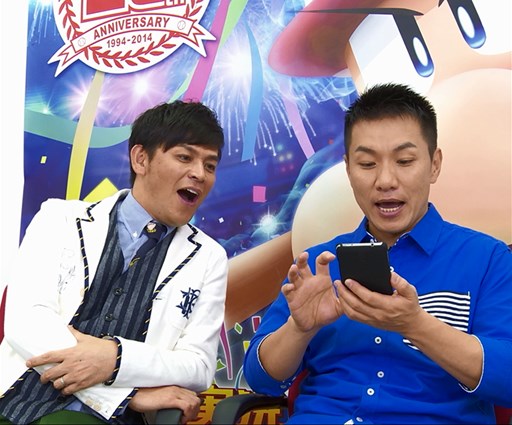 画像ギャラリー No.001のサムネイル画像 / スマホ版「実況パワフルプロ野球」,芸人「ますだおかだ」による体験プレイ動画が公開