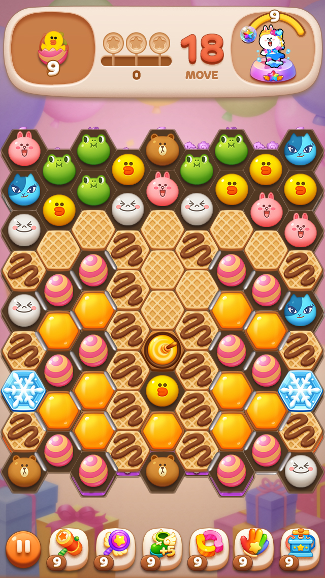 画像集 005 Line Pop2 パズルデザインやギミック演出が一新 チャット機能も