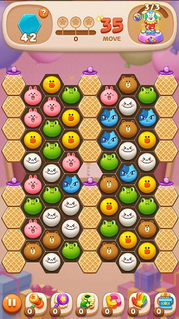 画像ギャラリー No.007のサムネイル画像 / 「LINE POP2」,パズルデザインやギミック演出が一新。チャット機能も追加