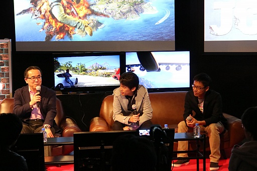 画像ギャラリー No.018のサムネイル画像 / 「ジャストコーズ3」日本語版の最速体験会開催。スクウェア・エニックスの松田洋祐社長が「なんでもアリでハチャメチャなところが魅力」と魅力を語ったイベントの模様をレポート