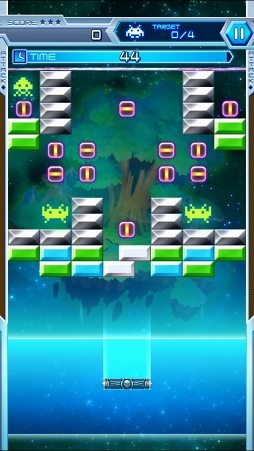 画像ギャラリー No.006のサムネイル画像 / 「LINE アルカノイドvsインベーダー」プレイレポート。カジュアルに遊べてやり応えアリ,ただのブロック崩しではないゲーム