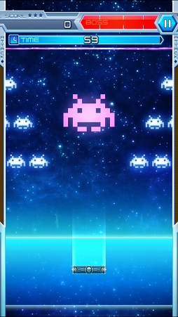 画像ギャラリー No.014のサムネイル画像 / 「LINE アルカノイドvsインベーダー」プレイレポート。カジュアルに遊べてやり応えアリ,ただのブロック崩しではないゲーム