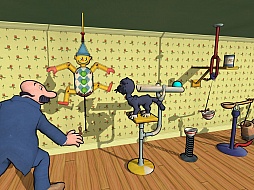 画像ギャラリー No.006のサムネイル画像 / 複雑な装置を完成させるパズルゲーム「ルーブさんのおかしな発明」が登場