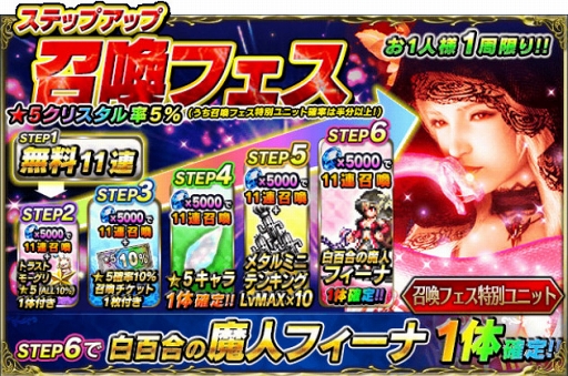 画像ギャラリー No.006のサムネイル画像 / 「FFBE」,★5 クリスタルの出現率がアップする「ピックアップ召喚フェス」を開催