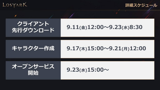 ���������꡼ No.002�Υ���ͥ������ / ��LOST ARK�פΥ����ץ󥵡��ӥ���9��23���˥������ȡ�������ѥåɤ������б��俷���饹�֥�󥹥ޥ������פμ���������ȯɽ