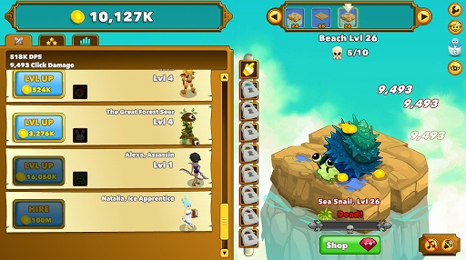 ハロー Steam広場 第71回 クリックがやめられないとまらないrpg Clicker Heroes