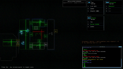 ハロー Steam広場 第121回 コマンドラインとにらめっこしながら進めるローグライクストラテジー Duskers