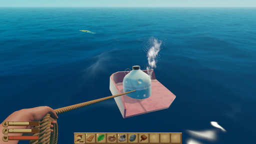 画像ギャラリー No.004のサムネイル画像 / ハロー!Steam広場 第200回:見渡せど青い海,下を覗けば人食いザメ。イカダの上でサバイバル生活を送る「Raft」