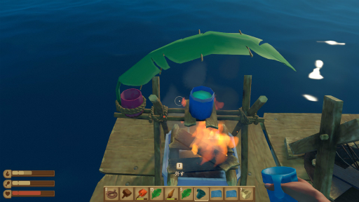 画像ギャラリー No.008のサムネイル画像 / ハロー!Steam広場 第200回:見渡せど青い海,下を覗けば人食いザメ。イカダの上でサバイバル生活を送る「Raft」