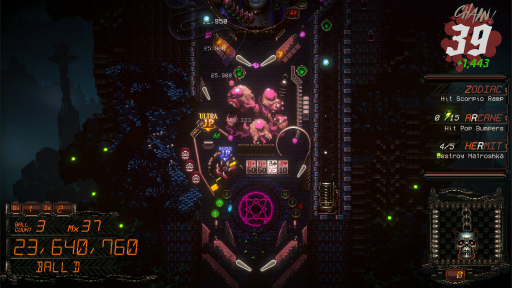 画像ギャラリー No.007のサムネイル画像 / ハロー!Steam広場 第227回:「エイリアンクラッシュ」を彷彿とさせるオカルト系ピンボール「DEMON'S TILT」