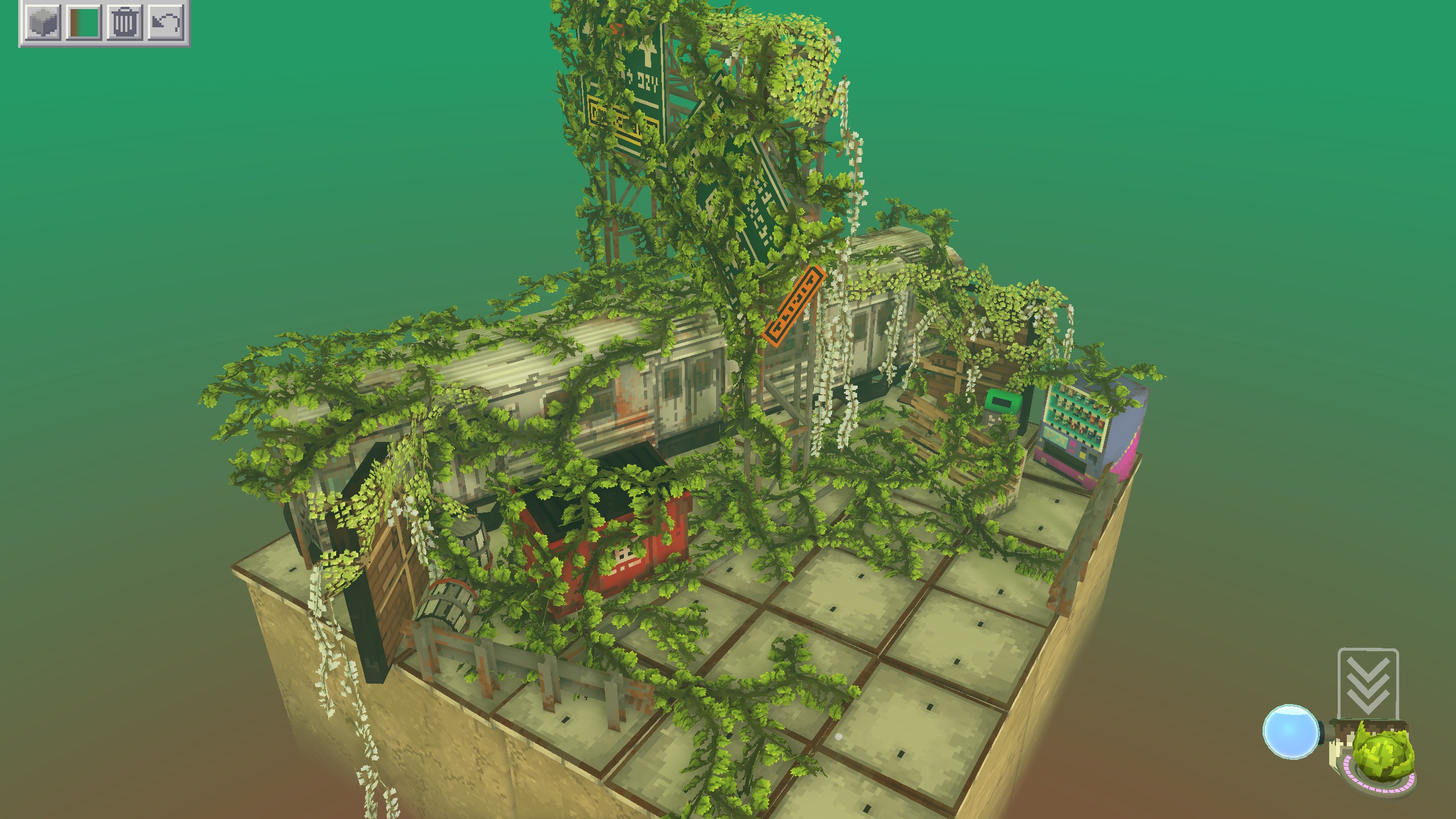 ハロー Steam広場 第298回 廃墟のジオラマを育てた植物で飾り 幻想的な風景を作る Cloud Gardens