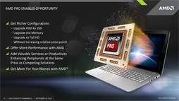 画像集 No.006のサムネイル画像 / AMD，Carrizoを「AMD PRO A12」APUとしてビジネス市場向けに展開