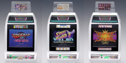 アストロシティ筐体のプラモデルが登場。「スパIIX」ほかカプコン