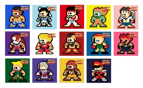 画像ギャラリー No.001のサムネイル画像 / 「ストリートファイター」“負け顔”とドット絵デザインのバッジが販売中