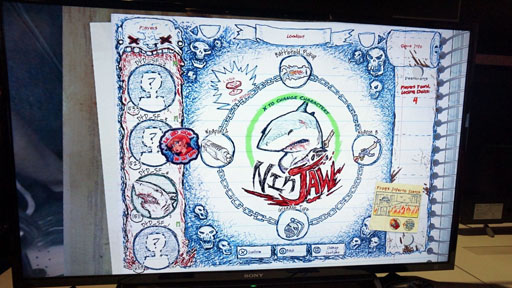 画像ギャラリー No.001のサムネイル画像 / ラクガキTPS「Drawn to Death」のPSX 2015出展版をプレイ。サメ頭の女忍者「Ninjaw」で遊んでみた