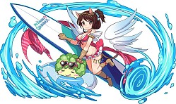 画像ギャラリー No.005のサムネイル画像 / 「アニマル×モンスター」美人広報「えりーにゃ」が夏バージョンの衣装で登場