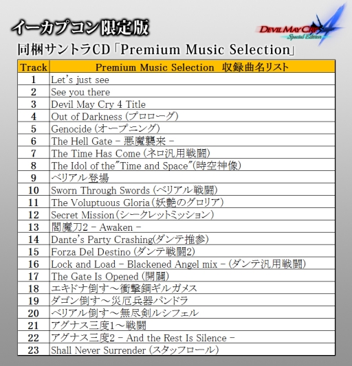 ���������꡼ No.003�Υ���ͥ������ / ��DMC4 ���ڥ���륨�ǥ������ץ������ץ�������Ǥ�Ʊ������륵��ȥ�CD�ξܺ٤�����