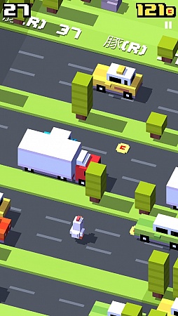 画像集#005のサムネイル/なぜ彼らは進むのか? iOS向けワンタップアクション「クロッシーロード」を紹介する「(ほぼ)日刊スマホゲーム通信」第720回