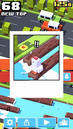 画像集#008のサムネイル/なぜ彼らは進むのか? iOS向けワンタップアクション「クロッシーロード」を紹介する「(ほぼ)日刊スマホゲーム通信」第720回