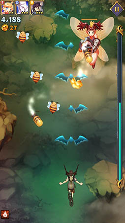 画像ギャラリー No.012のサムネイル画像 / 精霊の育成が攻略の鍵となるスマホ向け縦シュー「精霊の翼:スカイガーディアン」を紹介する「(ほぼ)日刊スマホゲーム通信」第882回