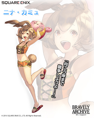 画像ギャラリー No.006のサムネイル画像 / 「BRAVELY ARCHIVE D’s report」,イーリス隊の5人が水着姿で登場