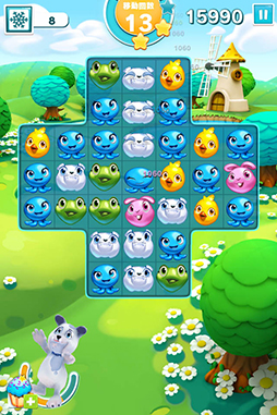 画像ギャラリー No.005のサムネイル画像 / ボードに閉じ込められたペットを救助せよ。スマホ向けマッチ3ゲーム「パズルペット」を紹介する「(ほぼ)日刊スマホゲーム通信」第752回