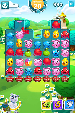 画像ギャラリー No.006のサムネイル画像 / ボードに閉じ込められたペットを救助せよ。スマホ向けマッチ3ゲーム「パズルペット」を紹介する「(ほぼ)日刊スマホゲーム通信」第752回