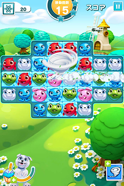 画像ギャラリー No.011のサムネイル画像 / ボードに閉じ込められたペットを救助せよ。スマホ向けマッチ3ゲーム「パズルペット」を紹介する「(ほぼ)日刊スマホゲーム通信」第752回