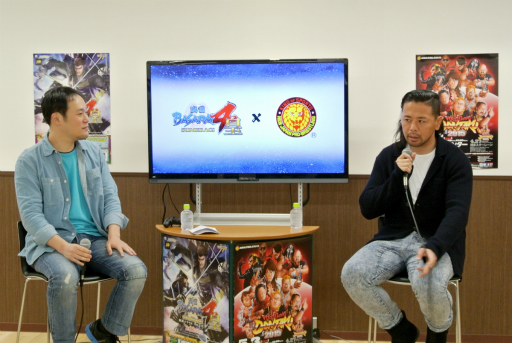 画像ギャラリー No.001のサムネイル画像 / 中邑真輔選手が自身のコスチュームへのこだわりを語った。「戦国BASARA4 皇」×新日本プロレスのコラボ記念対談をレポート