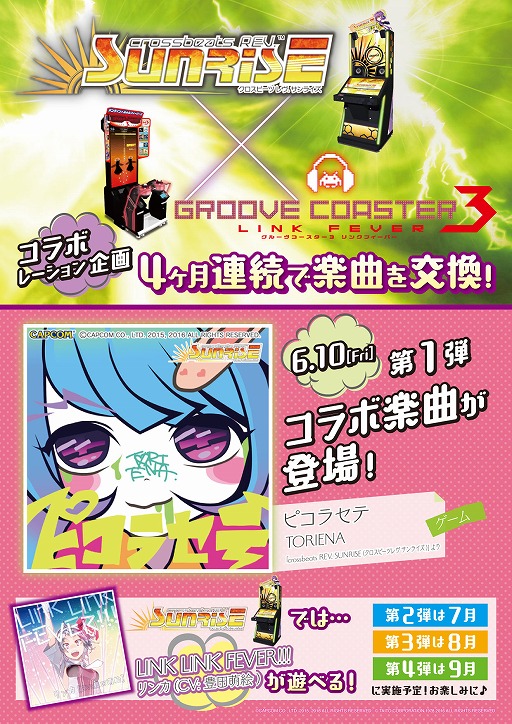 画像ギャラリー No.002のサムネイル画像 / 「crossbeats REV. SUNRISE」，「グルーヴコースター3」とのコラボイベントを実施