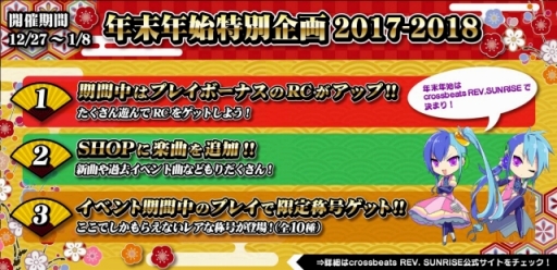 画像ギャラリー No.002のサムネイル画像 / 「crossbeats REV. SUNRISE」3つの年末年始特別企画が12月27日に開始