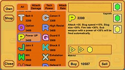 画像ギャラリー No.002のサムネイル画像 / 「Zero Island」配信。ウェーブ単位で迫りくる敵を倒し，タワー破壊を目指すSTG