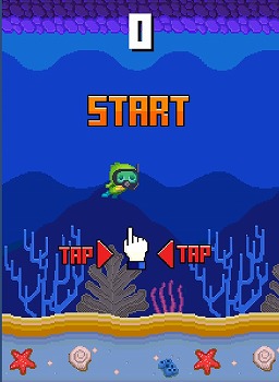 ガチャピンのダイビングチャレンジ