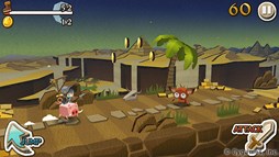 画像ギャラリー No.005のサムネイル画像 / スマホ向けアクション「LINE ペーパーダッシュワールド」が配信中。ボタンをタップするだけの簡単な操作で全ステージのクリアを目指そう