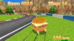 画像ギャラリー No.003のサムネイル画像 / 「VR バーガーランナー」配信開始。走るハンバーガーを操ってポテトを集めよう