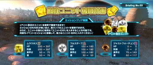 画像ギャラリー No.002のサムネイル画像 / 「超銀河船団」,ユニット収集イベント「敵性ユニット奪取計画」が開催