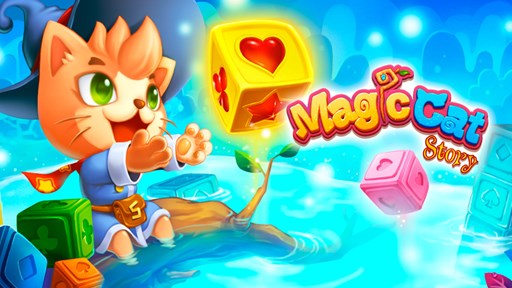 ���������꡼ No.001�Υ���ͥ������ / ��Magic Cat Story��iOS�ǡ�Android�Ǥ��ۿ����������ȡ��֥��å���󤷤ƾä�����ץ�ʥѥ��륲����