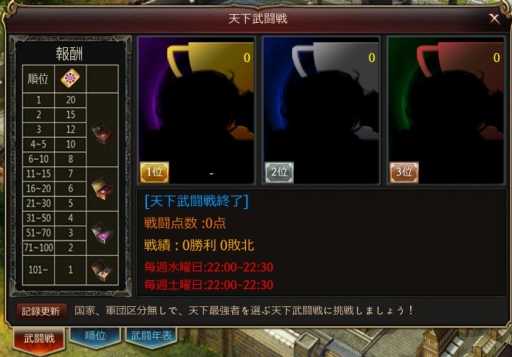 画像ギャラリー No.003のサムネイル画像 / 「三国野望」,全ての参加者と実力を競い合う「天下武闘戦」が実装