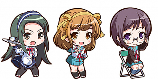 画像ギャラリー No.006のサムネイル画像 / 「アイドルうぉーず」,スニーカー文庫とのコラボが開始。「涼宮ハルヒの憂鬱」の描きおろし限定カードが登場