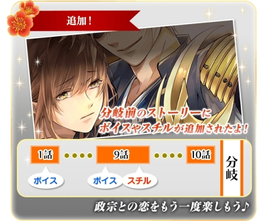 画像ギャラリー No.002のサムネイル画像 / 「イケメン戦国◆時をかける恋」で伊達政宗本編「さらなる恋物語 永遠の恋」ルートの配信が開始