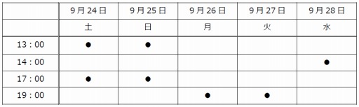 ���������꡼ No.005�Υ���ͥ������ / ����֥�����󥷥꡼�� THE STAGE���������ơ��˺פ����9��24���������ꡣ�б饭�㥹�Ȥ����