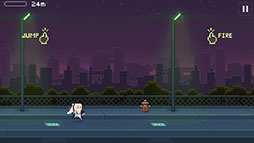 画像ギャラリー No.004のサムネイル画像 / 美しいドット絵と派手な戦闘が印象的なiOS向けランニングアクション「Lastronaut」を紹介する「(ほぼ)日刊スマホゲーム通信」第814回