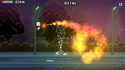 画像ギャラリー No.008のサムネイル画像 / 美しいドット絵と派手な戦闘が印象的なiOS向けランニングアクション「Lastronaut」を紹介する「(ほぼ)日刊スマホゲーム通信」第814回